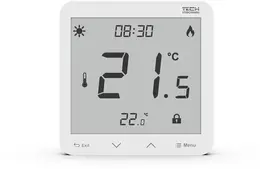 Įleidžiamas kambario termostatas Tech ST-297z v3 programuojamas baltas