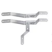 Extralink K250 laikiklis stiebui, 250 mm, su M8 spaustuvais, plieninis, cinkuotas