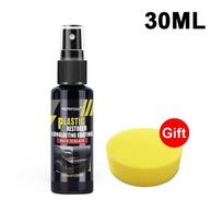 Automobilių plastiko restauratorius Atgal į juodai blizgus Automobilių valymo priemonės Plastikinės odos restauravimo priemonės Automobilių poliravimo ir remonto dangos atnaujintuvas 30ml-1 pcs