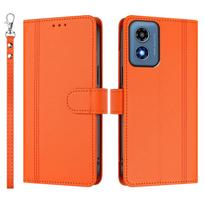Wallet Case for Motorola Moto Edge Plus 2025 X40 Edge 40 Pro E13 G73 5G G Power G Stylus G04 G24 Cover Slim Flip Magnetic Clasp Motorola Edge+ (2023) oranžinė