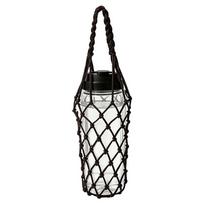 Water Bottle Carrier Crochet Mesh Cup Carrying Storage Water Bottle Purse for Camping Hiking Picnic Travel Running Walking Beach black