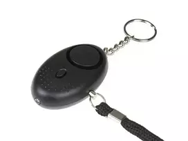 Asmeninis signalinis prietaisas GUARD YC-003-BL — 120 dB, LED žibintuvėlis, LR41 baterijos, nešiojamas saugos įrenginys