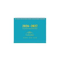 Standing Flip Design 2026-2027 Desk Calendar Ample Writing Space Monthly Planner  School Desk ežero mėlyna spalva