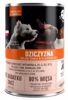 Šlapias šunų ėdalas PetRepublic vidutinėms ir mažoms veislėms, 400 g – kąsneliai padaže su žvėriena