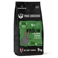 PAKA ZWIERZAKA Puppy Rabbit with wild herbs S – sausas šunų ėdalas – 9kg