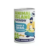 ANIMAL ISLAND Everyday kalakutiena ir putpela – šlapias šunų ėdalas – 400g