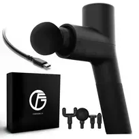 Extralink Massage Gymgun Fit 2.0 Lite masažinis pistoletas, 4 antgaliai, 6 režimai