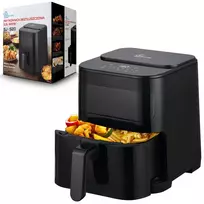 Extralink HOME AIR 5.2L EU SJ-520 karšto oro gruzdintuvė, 1600 W, juoda