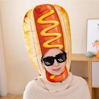 1 vnt. Linksma vakarėlio Cosplay Dešrainio maisto galvos apdangalo skrybėlė Nuotraukų rekvizitas Renginio pasirodymo aksesuaras One size fits all 40*35cm