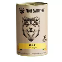 PAKA ZWIERZAKA Triušis ir šernas su moliūgu – šlapias šunų maistas – 400g