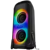 Nešiojamas garsiakalbis SVEN PS-1050, juodas (200W, TWS, Bluetooth, FM, USB, microSD, LED ekranas, 7200mAh)