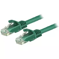 StarTech.com 15 m CAT6 Ethernet kabelis – žalias CAT 6 Gigabit Ethernet laidas – 250 MHz 100 W PoE RJ45 UTP tinklo/jungiamasis laidas su apsauga nuo užkabinimo ir įtempimo mažinimu, individualiai išbandytas