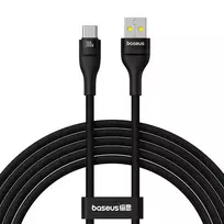 Baseus Flash 2 USB A į USB C greito įkrovimo laidas 2 m 100 W Juodas