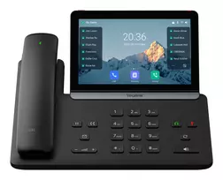 IP Telefonas Yealink Yealink-SIP-T88W Pro — Android, 7 colių (1024×600) LCD, laidinis ir belaidis ragelis, Bluetooth, PoE, juodas