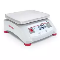 Nešiojamos elektroninės svarstyklės OHAUS Valor 1000 V12P30 EU – 30 kg, 5 g tikslumas, nerūdijančio plieno platforma
