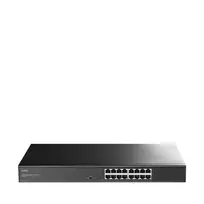 Cudy GS1016L tinklo jungiklis – 16 prievadų Gigabit Ethernet (10/100/1000), 32Gbit/s perjungimas, montuojamas stelaže
