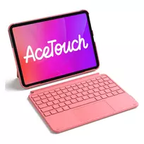 Klaviatūros dėklas su jutikline dalimi Inateck KB04122, skirtas iPad 11 inch/Air, QWERTZ, raudonas