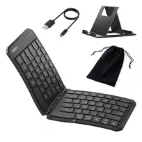 Inateck N0131 viso dydžio išlenkta Bluetooth klaviatūra QWERTZ žirkliniai jungikliai juoda