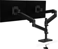 Ergotron LX Pro tvirtinimo rinkinys (dviejų rankų) – 2 LCD ekranams – tvirtinimas per angą – aliuminis – juoda – iki 61 cm (24 colių) (45-710-292)