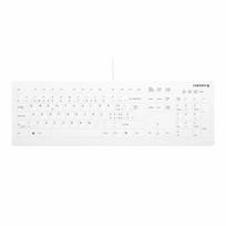 Belaidė pilno dydžio klaviatūra CHERRY AK-C8112 Medical USB QWERTZ 105 klavišų balta 1,8 m