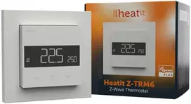 Termostatas Heatit Z-TRM6 Baltas RAL 9003 Z-Wave 3600W 16A 868.4 MHz