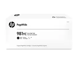 Originalus HP 981YC juodos spalvos kasetė PageWide – itin didelės talpos, 21 000 puslapių