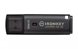 USB atmintukas KINGSTON IronKey Locker Plus 50 G2 256GB, USB Type-A, USB 3.2 Gen 1, AES-256, FIPS 197