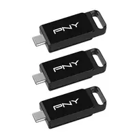 USB atmintukas PNY Elite 128GB USB Type-C 3.2 Gen 1 (3.1 Gen 1) Juodas