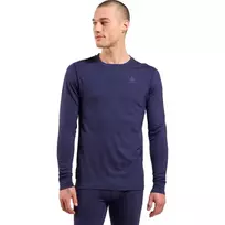 Odlo BL TOP apykaklė ilga rankovė MERINO 200 termo apatinis trikotažas, dydis M, mėlyna