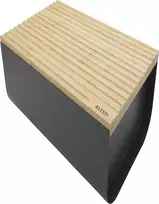 Alessi BG03DG Mattina dėžutė duonai, plienas, bambukas, tamsiai pilka (BG03 DG)