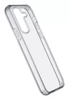 Cellularline Clear Protect – kietas dėklas Samsung Galaxy S24 su guminiais kraštais