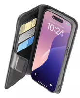 Cellularline Book Agenda dėklas iPhone 16e/17e – odos efekto knygelė su magnetiniu užsegimu