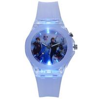 Vaikiškas laikrodis LIVMAN KR-3257 su animacinės princesės tema, spalvingomis LED lemputėmis ir pridedama CR2025 baterija