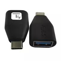 Techly USB-C (vyriškas) į USB-A (moterišką) adapteris, juodas