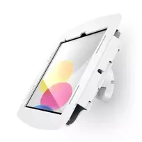 Compulocks iPad 10-osios–11-osios (A16) kartos Space Enclosure lankstus pakreipiamas sieninis laikiklis baltas – montavimo rinkinys (dėklas, pakreipiamas sieninis laikiklis)