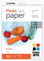 Matinis foto popierius 190 g/m² 10x15 50 lapų Colorway