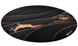 Arozzi Zona Round Floor Pad apsauginis kilimėlis grindims – juodas/auksinis, apvalus