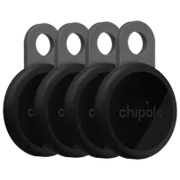 Chipolo LOOP 4 vienetų rinkinys Įkraunami Bluetooth sekiklis Anglies spalvos Apple Find My suderinamas