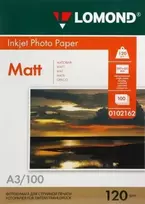 Lomond foto rašalinio spausdintuvo matinis popierius 120 g/m² A3, 100 lapų