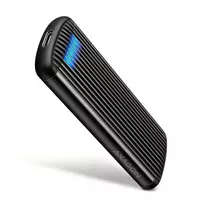 AXAGON EEM2-SC išorinis USB-C 10Gbps besraigtis metalinis M.2 NVMe SSD korpusas, vieno lizdo, pilkas