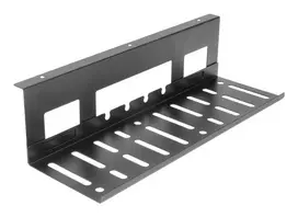 Kabelių dėklas po stalu ACT 40 cm plieninis, tiesus, 3 kg talpa (W400×D140×H100 mm)