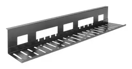 Laidų tvarkymo dėklas po stalu ACT 80 cm – plieninis tiesus horizontalus dėklas 800×140×100 mm