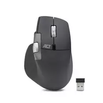 Belaidė lazerinė pelė ACT AC5147 – dešinei rankai, RF + Bluetooth, 4800 DPI, 6 mygtukai, pilka