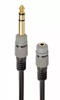 Garso adapteris Gembird A-63M35F-0.2M 6,35mm kištukas į 3,5mm lizdą juodas