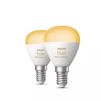 Philips Hue White Ambiance Lustre E14 išmanioji lemputė (2 vnt. pakuotė)