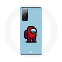 Coque pour Samsung Galaxy S20 FE Among Us jeu vidéo Fond bleu