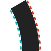Carrera HYBRID Curves Radius 30° du moduliai (50052004)