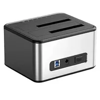 Dviejų diskų Docking Station, 2.5/3.5 SSD/HDD, USB-B