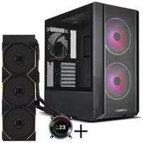 Lian Li LANCOOL 216 korpuso rinkinys + HYDROSHIFT II LCD-C 360TL AiO - juoda