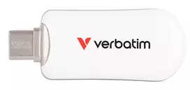 Verbatim Plectra USB-C atmintukas baltas 128GB, 128GB, USB Type-C, 3.2 Gen 1 (3.1 Gen 1), 100MB/s, be dangtelio, baltas